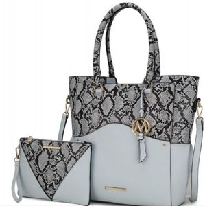 MKF Collection large handbag wirh matching Clutch